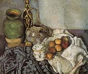 Paul Cezanne bottle of still life of fruit oil painting reproduction